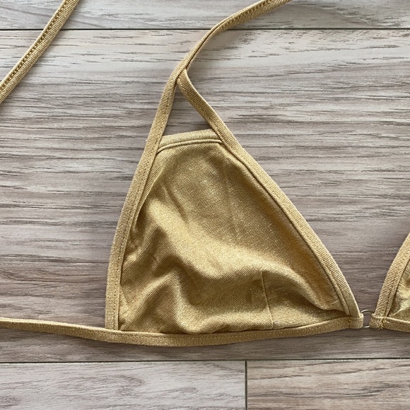 Vitamin A Gold Bikini Set Size Small - Picture 4 of 5